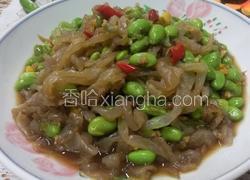 海蛰丝凉拌青黄豆