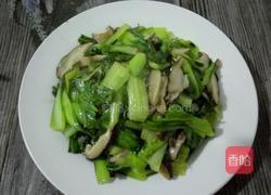 香菇炒油菜（快熟版）的做法图解8