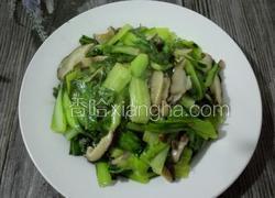 香菇炒油菜（快熟版）