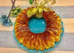 蜜豆花环面包