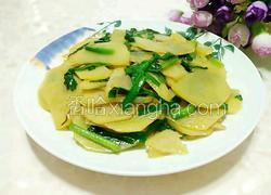 韭菜炒土豆片