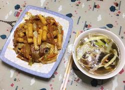 豆瓣酱炒年糕