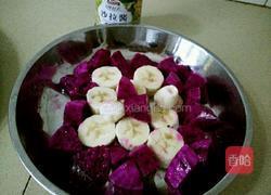 水果沙拉（火龙果香蕉）的做法图解2