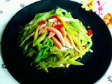 芸豆炒火腿肠