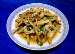 茶树菇炒肉条