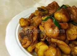 板栗焖鸡肉