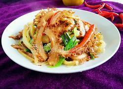 香蒜榨菜炒金钱肚（开胃版）