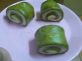 抹茶双色馒头