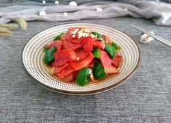 培根肉炒甜椒