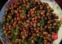 青椒炒干黄豆的做法图解6