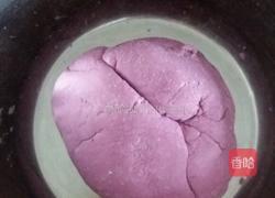 嫩玉米渣紫薯玫瑰花馒头的做法图解5