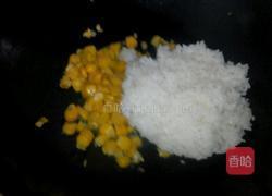 玉米香菜甜蛋炒饭的做法图解9