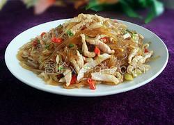 泡菜苕粉肉丝(酸辣版)