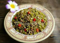 酸豆角炒肉末