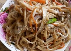 肉丝炒面条