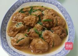 荠菜肉末塞油面筋的做法图解9