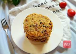 肉末橄榄菜米饭饼的做法图解6