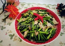 肉炒蒜苔