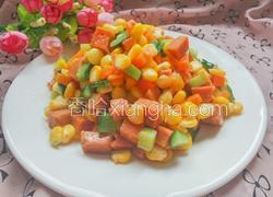火腿炒玉米粒