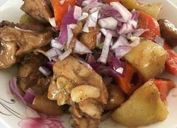 土豆萝卜炖鸡块儿