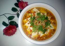 鲜香肉末豆腐