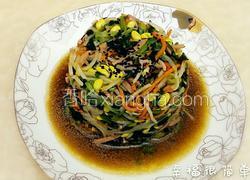 菠菜拌豆芽