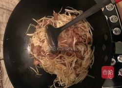 茭白炒肉的做法图解9