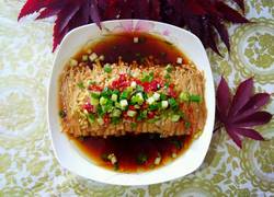 剁椒蒜蓉蒸金针菇
