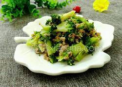 西兰花炒肉末