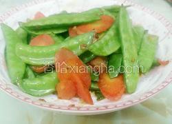 胡萝卜炒豌豆角