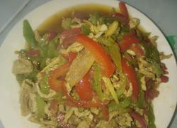 菜椒煸肉丝