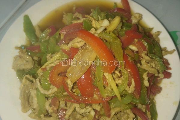 菜椒煸肉丝
