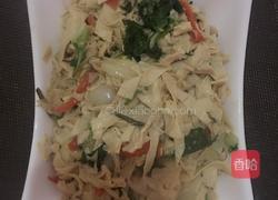 奶白菜炒豆皮的做法图解10