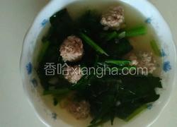 菠菜丸子汤