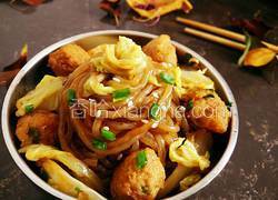 粉丝白菜烧圆子