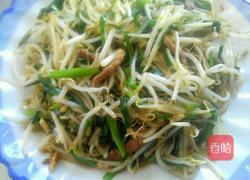 绿豆芽炒韭菜的做法图解7
