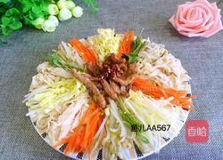 白菜豆芽豆皮拌胡萝卜的做法图解10