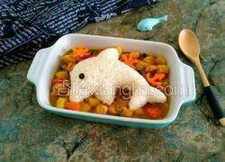 咖喱鸡肉小海豚饭团