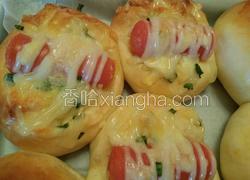 葱香芝士火腿面包