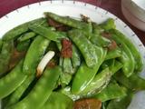 腊肉炒荷兰豆