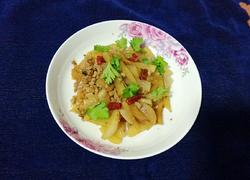 肉末爆炒辣萝卜条
