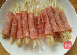 培根金针菇卷的做法图解5