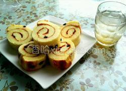 蓝莓戚风蛋糕卷