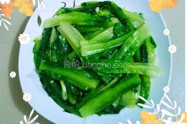 蒜蓉炒香麦菜