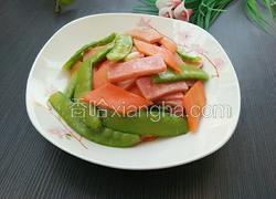 荷兰豆炒火腿肠