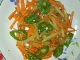 萝卜土豆炒青椒