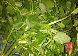 蒜头炒西洋菜的做法图解1