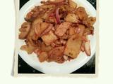 千叶豆腐炒肉片