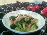 西兰花炒肉片