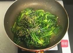芝麻菠菜的做法图解7